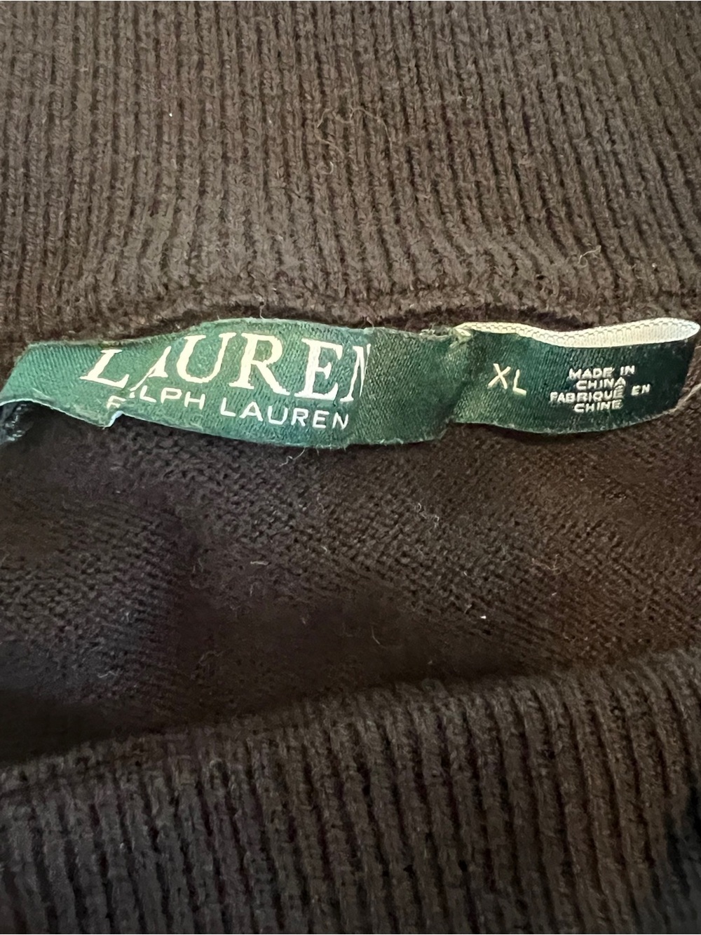 Lauren Ralph Lauren Black Crewneck Sweater with Shoulder Buckle - Picture 5 of 7